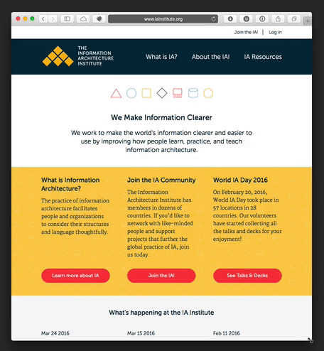Information Architecture Institute demo