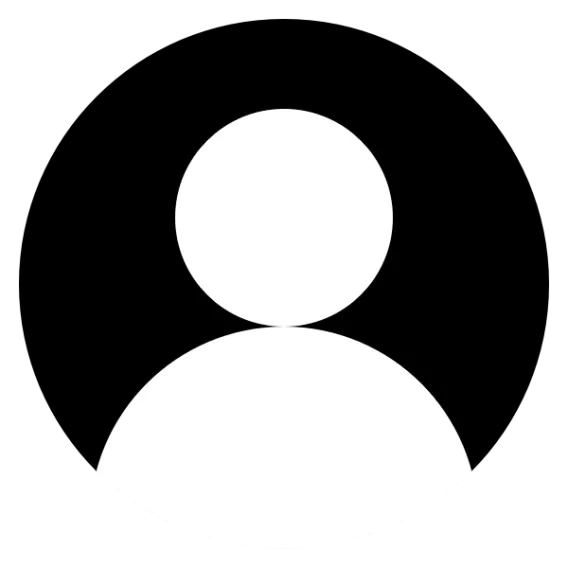 White silhouette of a shapeless user on a black background